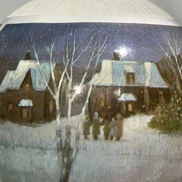 Vintage 1983 Hallmark New Home Satin Ball Keepsake Christmas Ornament - Picture 10 of 16